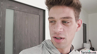 Lucky dude gets free anal sex from pool cleaner