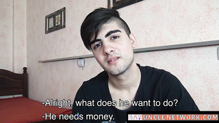 SayUncleNetwork.com - Cute straight Latino takes a huge raw member for quick cash