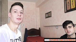 SayUncleNetwork.com - Cute straight Latino takes a huge raw member for quick cash