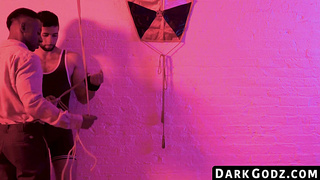 DarkGodz.com - Ebony hunk's seduction leads to an intense interracial bareback session