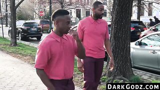 DarkGodz.com - Muscular ebony hunk's raw, balls-deep domination of a white man
