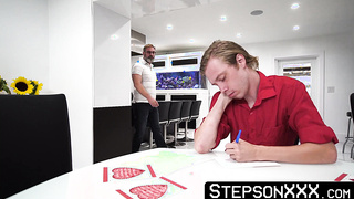 StepsonXXX.com - I sneaked into blonde Ryan Evans room to destroy his bouncy butt