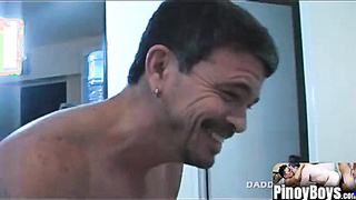 PinoyBoys.com - Nerdy Asian twink Casper's anal popping and daddy's big cock