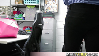 Cute shoplifter called her stepmoother