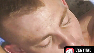 CentralFisting.com - Lubed-up homo's ass gaped and fisted in a wild threesome