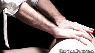 DisposedBoys.com - Young twink wides his legs in a passionate anal fucking session with hunky Cain Marko