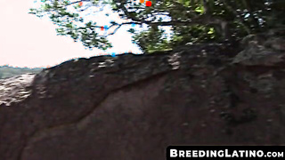 BreedingLatino.com - Three horny latinos in outdoor bareback fucking
