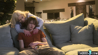 MILF stepmom spending time with stepson