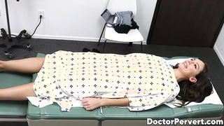 Seductive April Olsen is seduced by her pervy doctor who cums in her amazing mouth