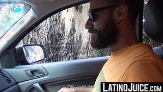 LatinoJuice.com - Hairy Latino Rodrigo El Santo rides Pablo X dick outdoors