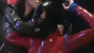 PussyCatsLatex.com - Anastasia's latex toying with leather mistress