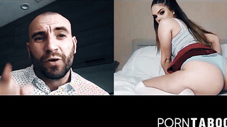 PornTaboos.com - Sexy Athena Faris' webcam pussy play teases her bald stud captive