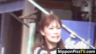 NipponPissTV.com - Deviant Japanese babes pissing on each other with love openly