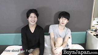 BoyzJapan.com - Asian young guy sucks and fucks until he cums hard