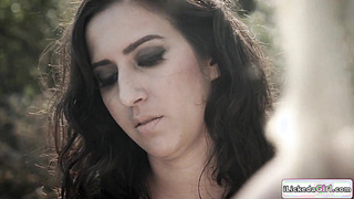 Lesbian babe fingering blonde homeless