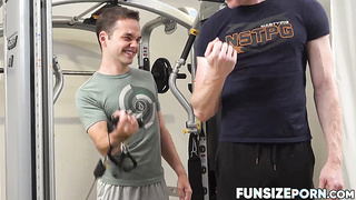 Horny Dr Wolf worked out the hard thick cock and big balls of Marcus Rivers