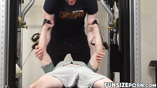 Horny Dr Wolf worked out the hard thick cock and big balls of Marcus Rivers