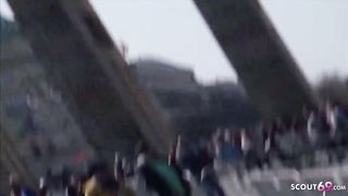 German School Nubile Elisa Lure to Ravage in Park in Berlin