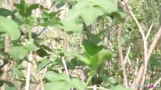 German School Nubile Elisa Lure to Ravage in Park in Berlin