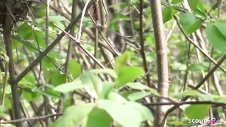 German School Nubile Elisa Lure to Ravage in Park in Berlin