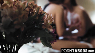 PornTaboos.com - Busty MILF Elexis Monroe shares her teen daughter in a taboo threesome