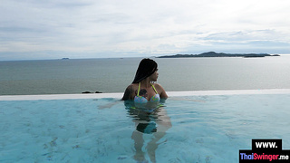 Asian teen gets fucked from the back