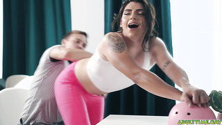 Cute femboy cyclist fucked by his boyfriend