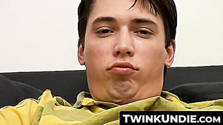 TwinkUndie.com - Sexy twink Kyle Valasek's undie wank and hot cum splash