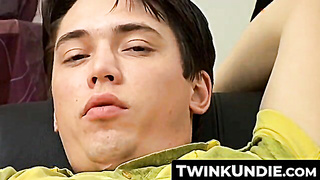 TwinkUndie.com - Sexy twink Kyle Valasek's undie wank and hot cum splash