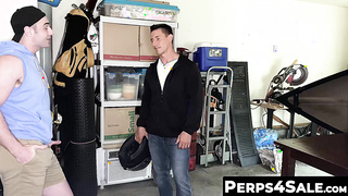 Mascular undercover cop bareback fucks his naughty suspect 2