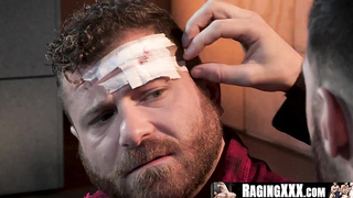 RagingXXX.com - Handsome guy anally fucked by a bearded priest post-confession