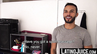 Edgy cutie Abe grabs my cock and wanks it hard for him to taste my tasty cum