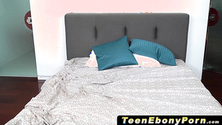 TeenEbonyPorn.com - Slutty teens Anya Ivy and Mya Mays drilled by older stud