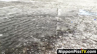 NipponPissTV.com - Japanese babes urgently piss in public unable to hold it