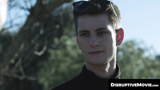 DisruptiveMovie.com - Andrew Miller toys with stepbros Trevor Harris and Elliot Finn's eager holes