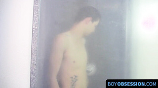BoyObsession.com - Jessie's sporty and horny twink getting steamy in the shower