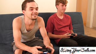SwingYourBalls.com - Hot young twinks share passionate cock sucking and swapping