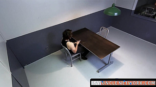 SayUncleNetwork.com - Young long haired thief takes raw fuck from two dominant police officers