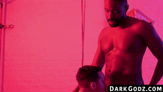 DarkGodz.com - Ebony male's domination of a petite gay in a raw, interracial pounding