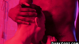 DarkGodz.com - Ebony male's domination of a petite gay in a raw, interracial pounding