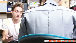 SayUncleNetwork.com - Twink suspect hammered bare in hard interracial threesome with guards