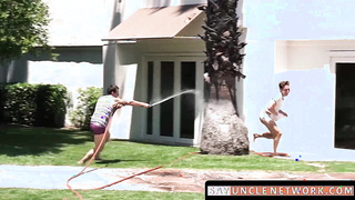 SayUncleNetwork.com - Stepbros raw outdoor fucking and orgasms under the open sky