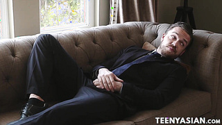 Delectable Asian slut adores when big white dick fucks her