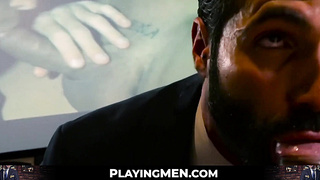 PlayingMen.com - Businessman hunk gets his tight butt pounded hard by BF with relentless energy