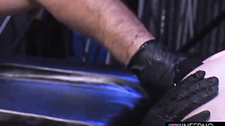 InfernoDungeon.com - Muscular sub rimmed and fist-fucked by a dominant hunk