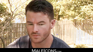 MaleIcons.com - Hot Brendan is lost for words after meeting with Alex's huge and thick cock