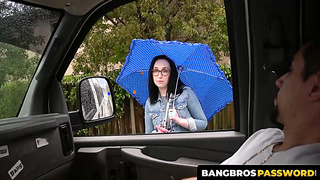 BangbrosPassword.com - Nerdy Bookworm with glasses rides a firm schlong in the college library