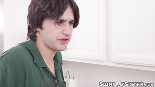 Best friends Corra Cox and Samantha Black swap their stepbrothers for deviant fucking