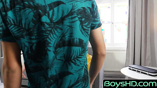 BoysHD.com - Raw dick riding with young guy who loves getting a sloppy blowjob