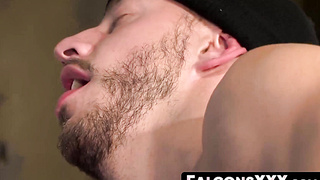 FalconsXXX.com - Two big dicked hunks raw fuck in an evil dungeon until they jizz